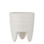 DONICZKA NA NÓŻKACH / OSŁONKA NA KWIATY BELLE 15 cm LENE BJERRE - BIAŁA