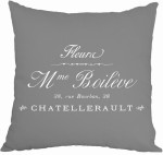 POSZEWKA DEKORACYJNA MADAME BOILEVE FRENCH HOME - SZARA
