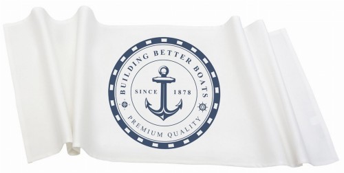 BIEŻNIK NA STÓŁ ANCHOR FRENCH HOME 34X105  CM - BIAŁY