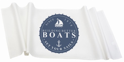 BIEŻNIK NA STÓŁ BOATS FRENCH HOME 34X105 CM - BIAŁY