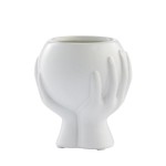 DONICZKA / OSŁONKA NA KWIATY HANIYA LENE BJERRE 13.5 cm - BIAŁA