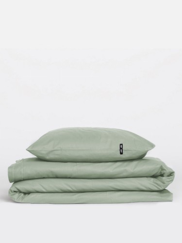 POŚCIEL KOMPLET 220X200 CM, 2 POSZEWKI 70X80 CM PURE HOP DESIGN – SZAŁWIOWY ZIELONY