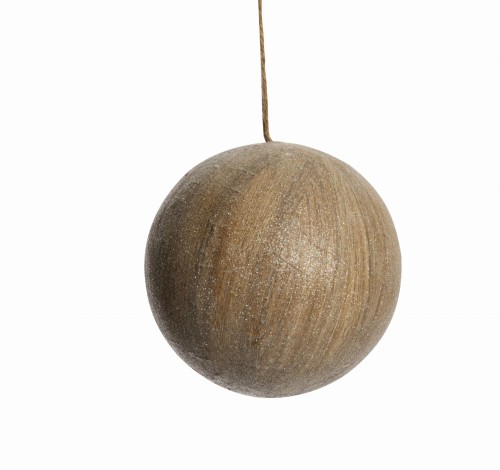 Bombka choinkowa Verna Ø7,5 cm Lene Bjerre – Srebrna, Duża Rozmiar L, Dekoracja Świąteczna