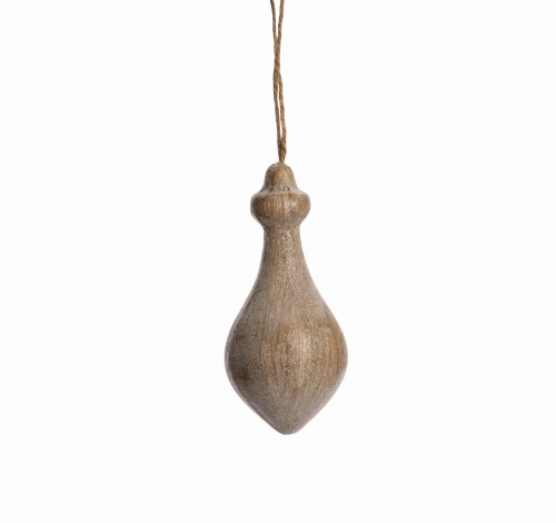 Bombka choinkowa Verna 18 cm Lene Bjerre – Srebrna z soplami, Dekoracja Świąteczna