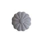 BETONOWA GAŁKA MEBLOWA / UCHWYT MEBLOWY KWIATEK CHIC ANTIQUE - SZARA