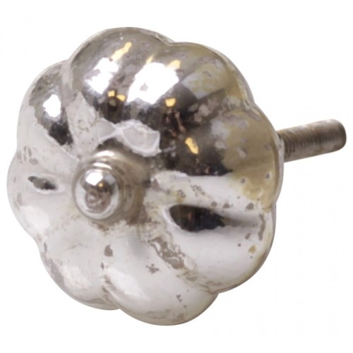 GAŁKA SREBRNA / UCHWYT MEBLOWY CHIC ANTIQUE 3,5 CM
