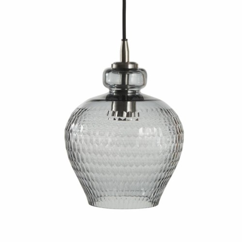 Lampa wisząca szara ze szkła Lene Bjerre Macia – nowoczesna lampa sufitowa do kuchni, łazienki i salonu