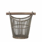 KOSZ Z UCHWYTEM NA PAPIER TOALETOWY NORAH 37 CM LENE BJERRE - NATURALNY