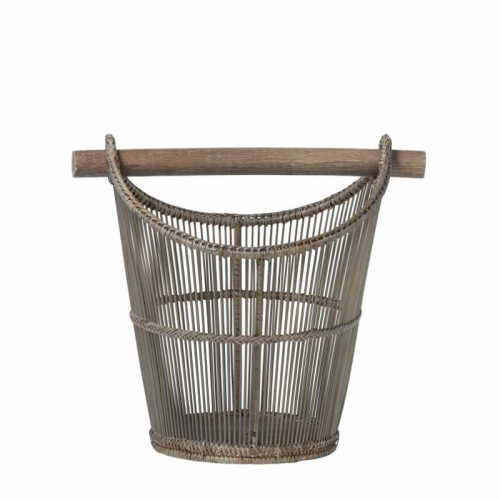 KOSZ Z UCHWYTEM NA PAPIER TOALETOWY NORAH 37 CM LENE BJERRE - NATURALNY