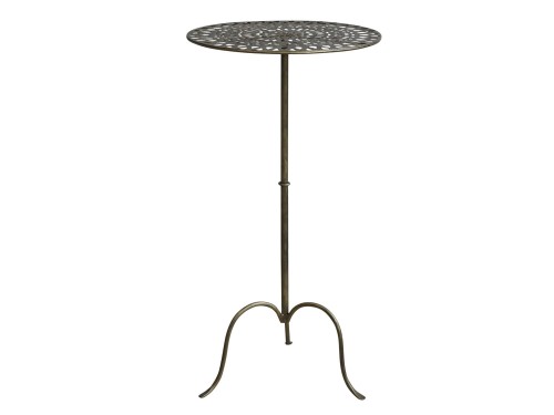 Stolik z Ażurowym Blatem Arras Chic Antique 77 cm – Antyczny Złoty / Stary Mosiądz