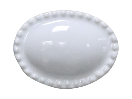 CERAMICZNY UCHWYT MEBLOWY / GAŁKA CHIC ANTIQUE 3 CM - BIAŁA