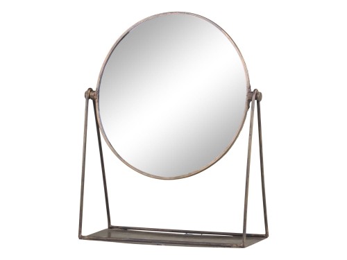 LUSTERKO KOSMETYCZNE CHIC ANTIQUE 28,5 CM - ANTYCZNY  ZŁOTY (STARY MOSIĄDZ)