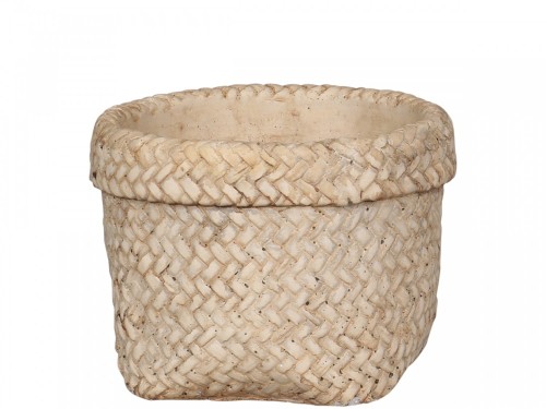 DONICZKA / OSŁONKA NA KWIATY CORTE  CHIC ANTIQUE 10  CM - PLECIONKA