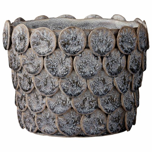 DONICZKA / OSŁONKA NA KWIATY HETTIE LENE BJERRE Ø19x15 CM - NIEBIESKA