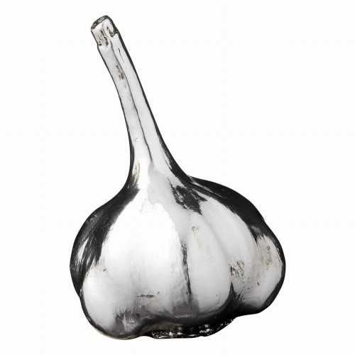 DEKORACYJNY CZOSNEK LENE BJERRE SERAFINA 10 cm - SREBRNY