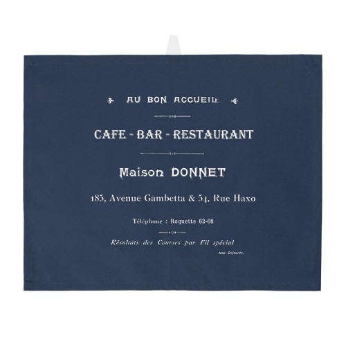 ŚCIERECZKA KUCHENNA / RĘCZNIK KUCHENNY CAFE BAR RESTAURANT FRENCH HOME - GRANATOWA