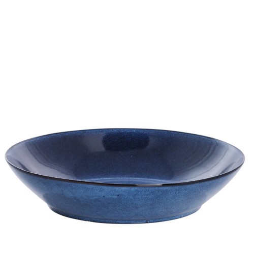 MISA CERAMICZNA DO SAŁAT AMERA LENE BJERRE Ø33x7 CM -  NIEBIESKA, DUŻA