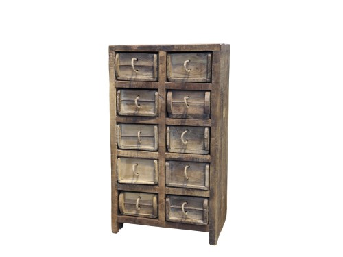 RUSTYKALNA DREWNIANA KOMODA GRIMAUD CHIC ANTIQUE 70 CM