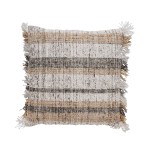  LENE BJERRE PODUSZKA OZDOBNA VISELLE LENE BJERRE 50x50 CM - ZŁAMANY BIAŁY / PŁOWY ŻÓŁTY