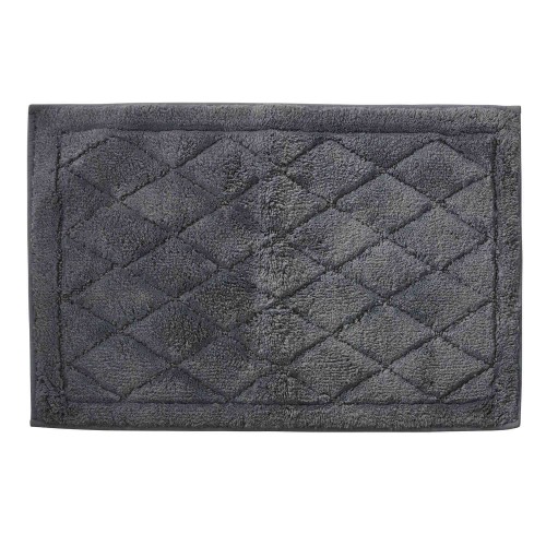 DYWANIK ŁAZIENKOWY PORTIA 90X60 CM LENE BJERRE - CIEMNY SZARY