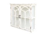 SZAFKA ŚCIENNA  PRZESZKLONA CHIC ANTIQUE 62 CM - ANTYCZNY KREMOWY
