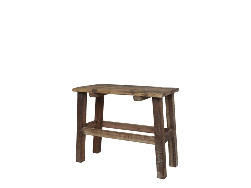 POSTARZANA DREWNIANA ŁAWKA CHIC ANTIQUE GRIMAUD 50 CM