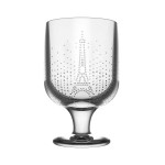 KIELISZKI DO WINA Z WIEŻĄ EIFLA PARISSIENE LA ROCHERE 250 ml - TRANSPARENTNE