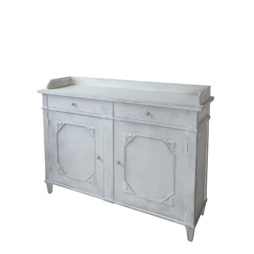 KOMODA  W STYLU PROWANSALSKIM CHIC ANTIQUE - ANTYCZNY KREMOWY, POSTARZANA