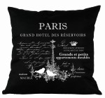 POSZEWKA DEKORACYJNA PARIS FRENCH HOME - CZARNA