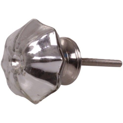 GAŁKA SREBRNA / UCHWYT MEBLOWY CHIC ANTIQUE 4,5 CM