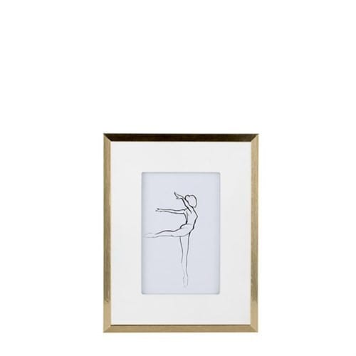 RAMKA NA ZDJĘCIA Z PASSEPARTOUT LENE BJERRE AUSTIN 10x15 cm - ZŁOTA