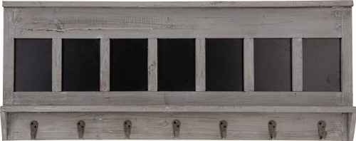 WIESZAK DREWNIANY SZEREGOWY Z TABLICZKAMI 90X35 CM