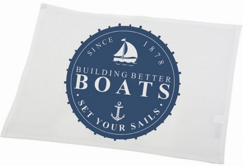 SERWETY NA STÓŁ / PODKŁADKI POD TALERZE 2 SZT. BOATS FRENCH HOME – BIAŁE, MARYNISTYCZNE