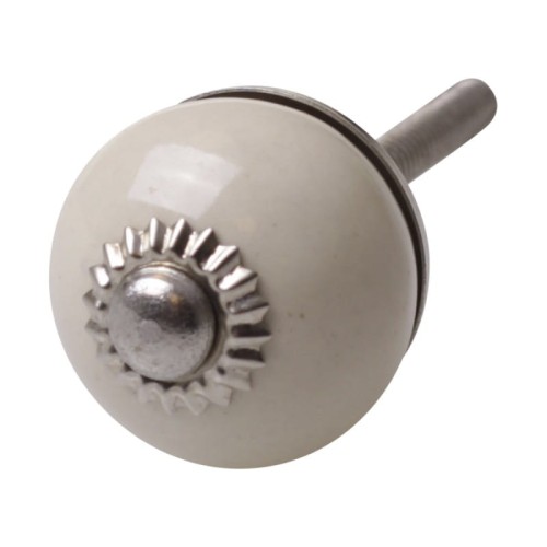 GAŁKA / UCHWYT MEBLOWY CHIC ANTIQUE - KREMOWY