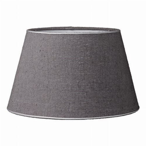 KLOSZ / ABAŻUR DO LAMPY STOJĄCEJ RUSTIC LINEN 31x31x18,5 cm LENE BJERRE- CIEMNY SZARY