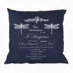 PODUSZKA DEKORACYJNA WAŻKI FRENCH HOME - GRANATOWA