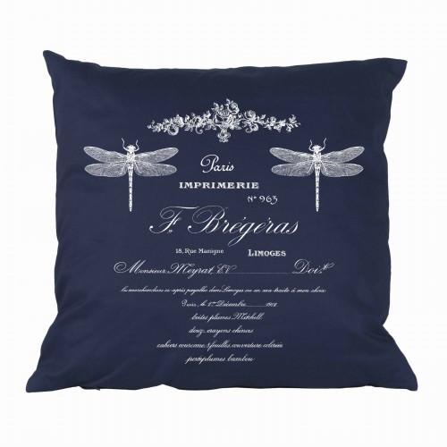 PODUSZKA DEKORACYJNA WAŻKI FRENCH HOME - GRANATOWA